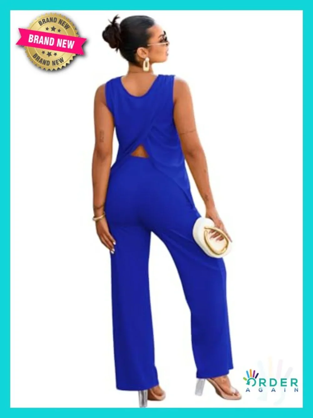2 Piece Lounge Set Sleeveless Summer Tracksuit Matching Sets with Pockets